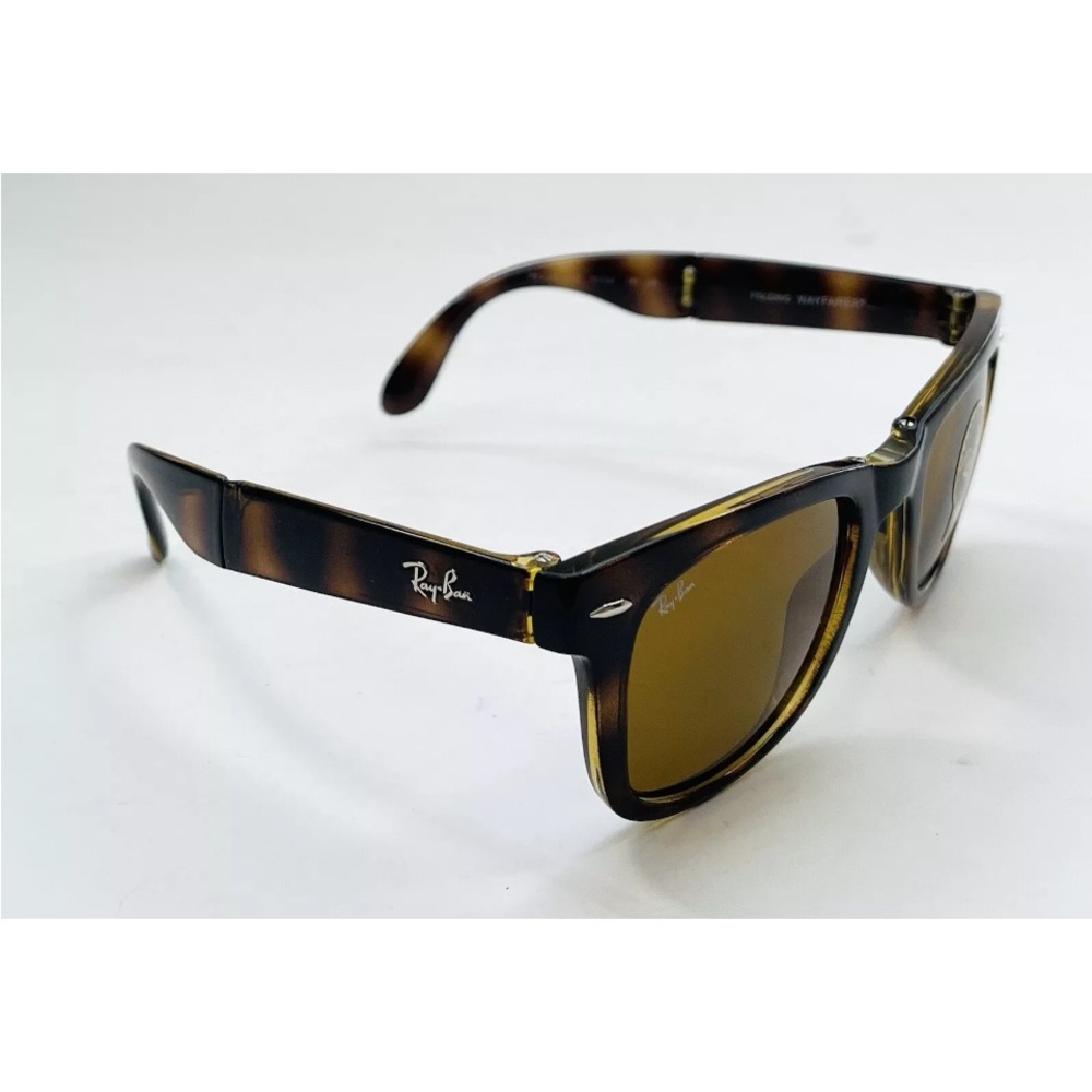 Ray-Ban Brown Sunglasses folding frame wayfarer Havana 4105.